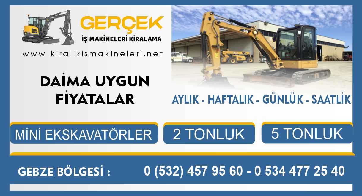Gebze Kiralık Mini Ekskavatör | Özgür Kiralama Gebze Kiralık Mini Ekskavatör | Özgür Kiralama