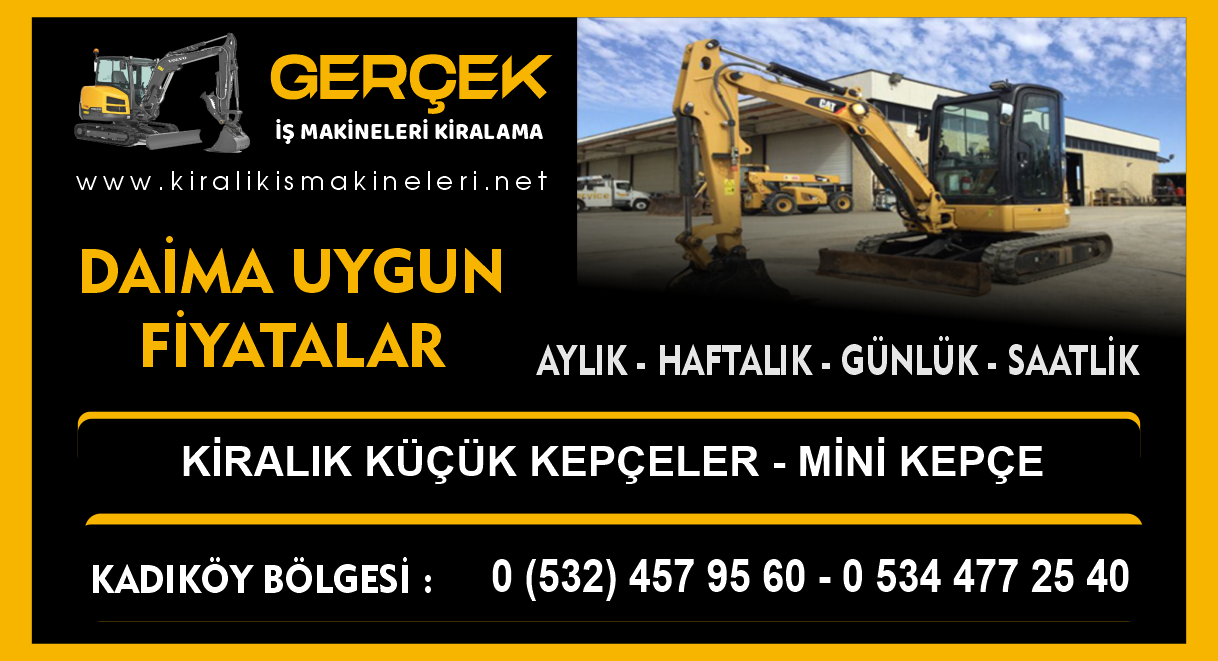 Kadıköy Kiralık Mini Kepçe | Ufak Kepçe Kiralama Hizmeti